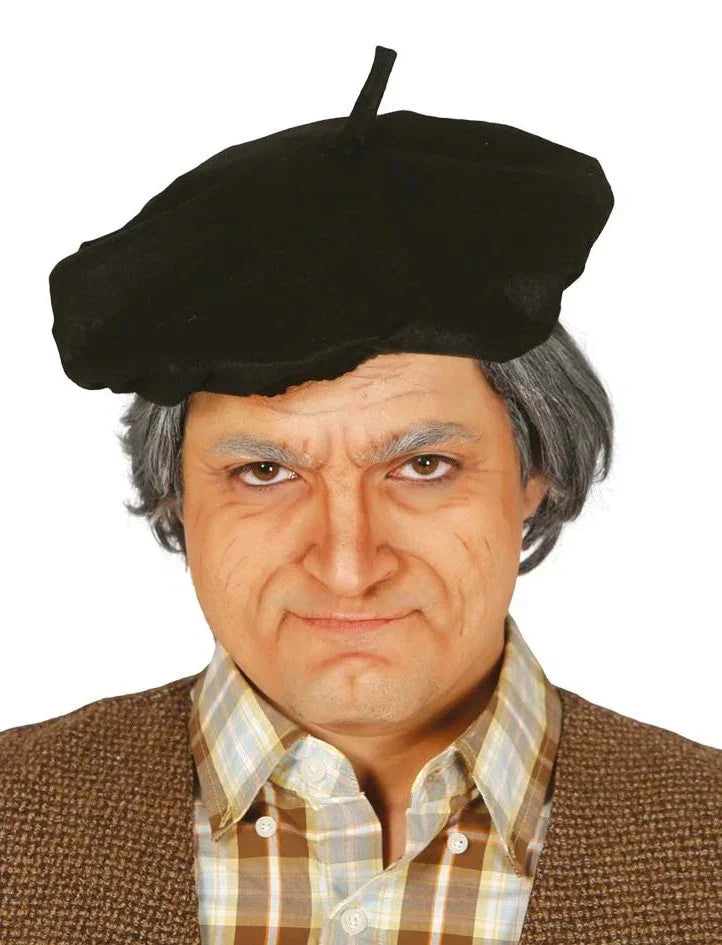 Boina Negra de Anciano Sombreros y Gorros Guirca