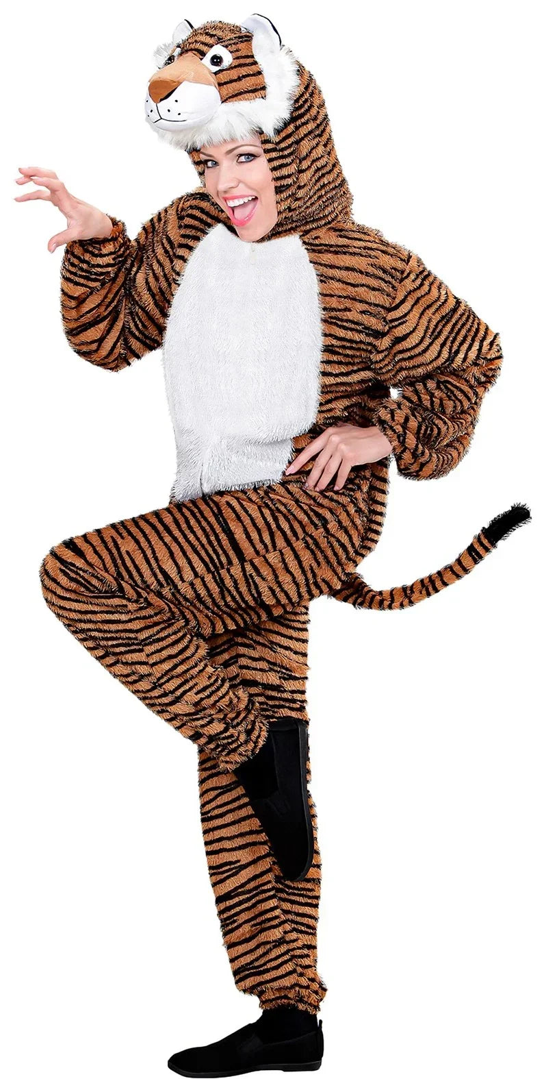 Disfraz de Tigre de Peluche Unisex Adultos Widmann