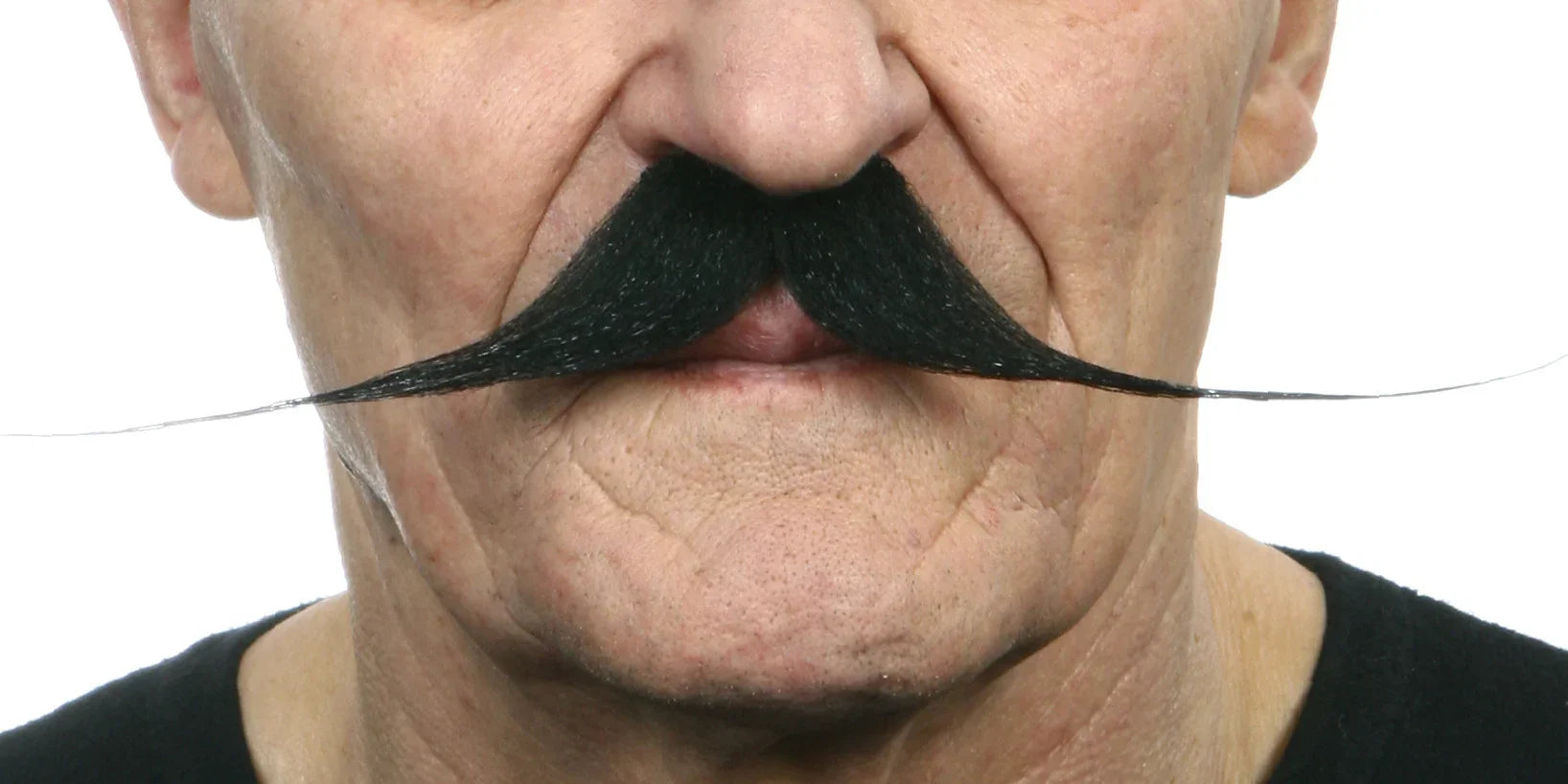 Bigote Negro fino 24 cm Barbas y Bigotes Viving