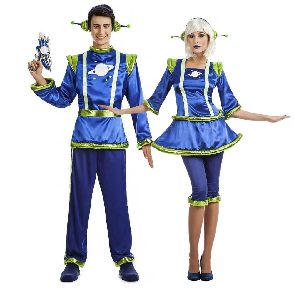 Disfraces en Pareja de Marcianos Galácticos Extraterrestres Disfraces Simon