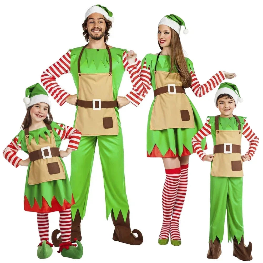 Disfraces para Grupo de Elfos Ayudantes de Papá Noel Elfos Navideños Disfraces Simon