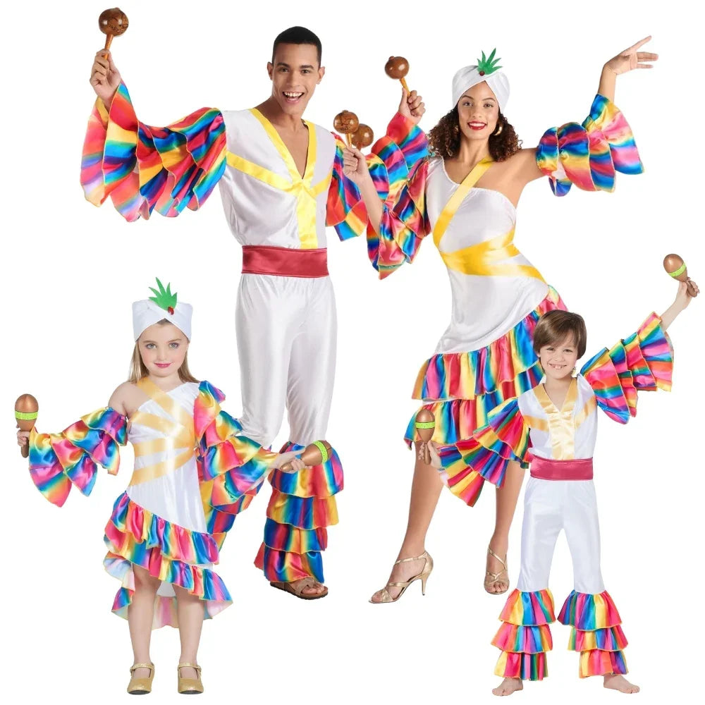 Disfraces para Grupo de Rumberos Blancos Rumberos y Caribeños Disfraces Simon