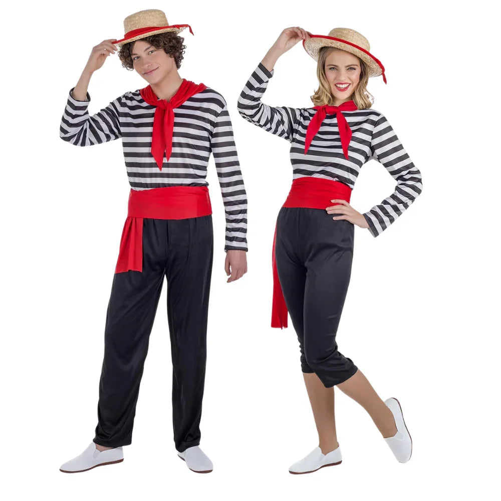 Disfraces en Pareja de Gondoleros Venecianos Venecianos y de Época Disfraces Simon