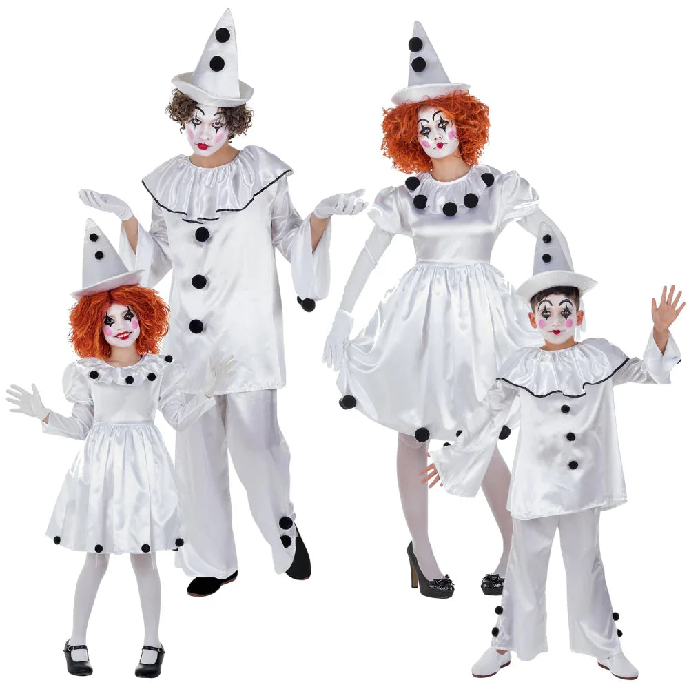 Disfraces para Grupo de Payaso Pierrot Payaso Disfraces Simon