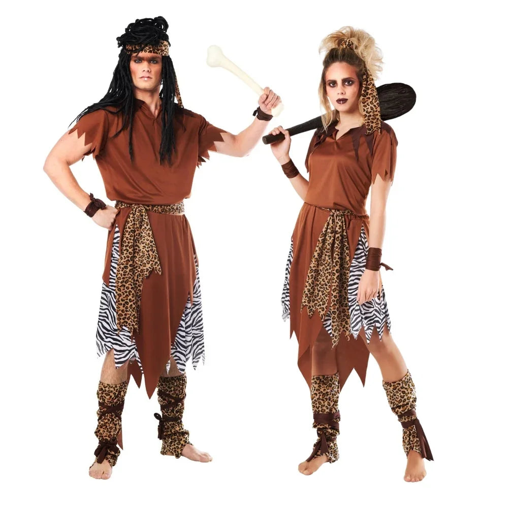 Disfraces en Pareja de Trogloditas Trogloditas y Cavernícola Disfraces Simon