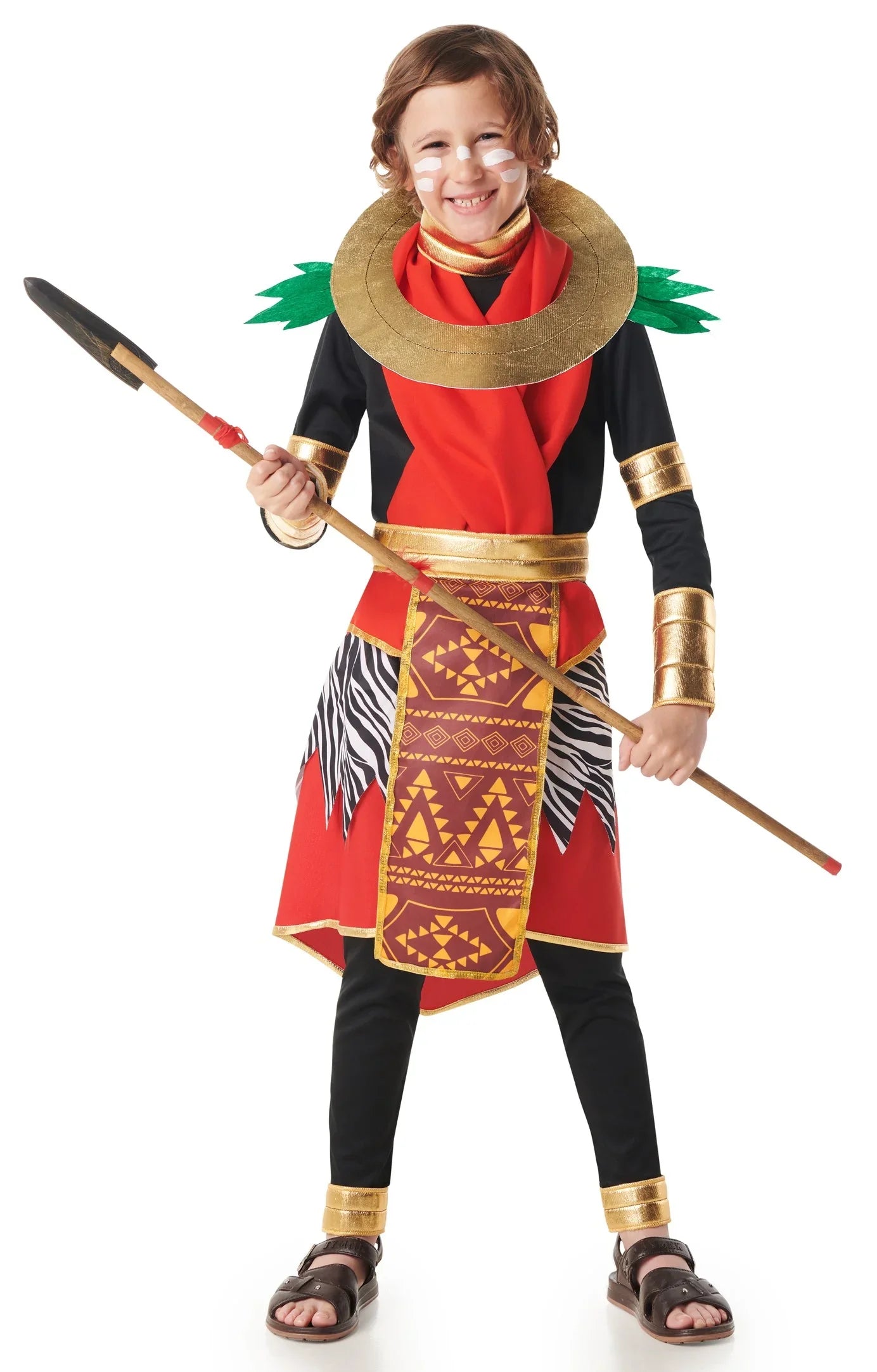 Disfraz de Guerrero Masái Infantil Africanos Kimokawaii