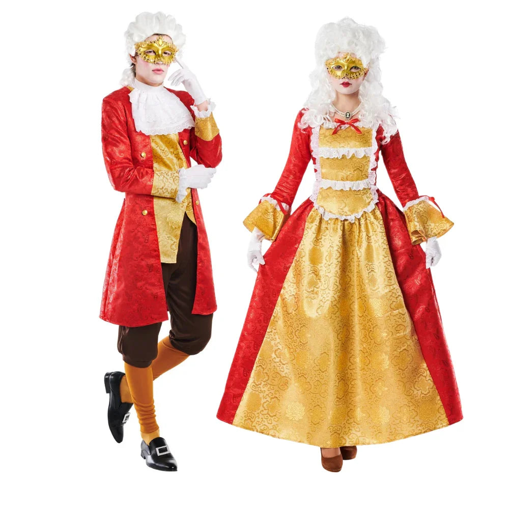 Disfraces en Pareja de Rey Luis XVI y María Antonieta Venecianos y de Época Disfraces Simon