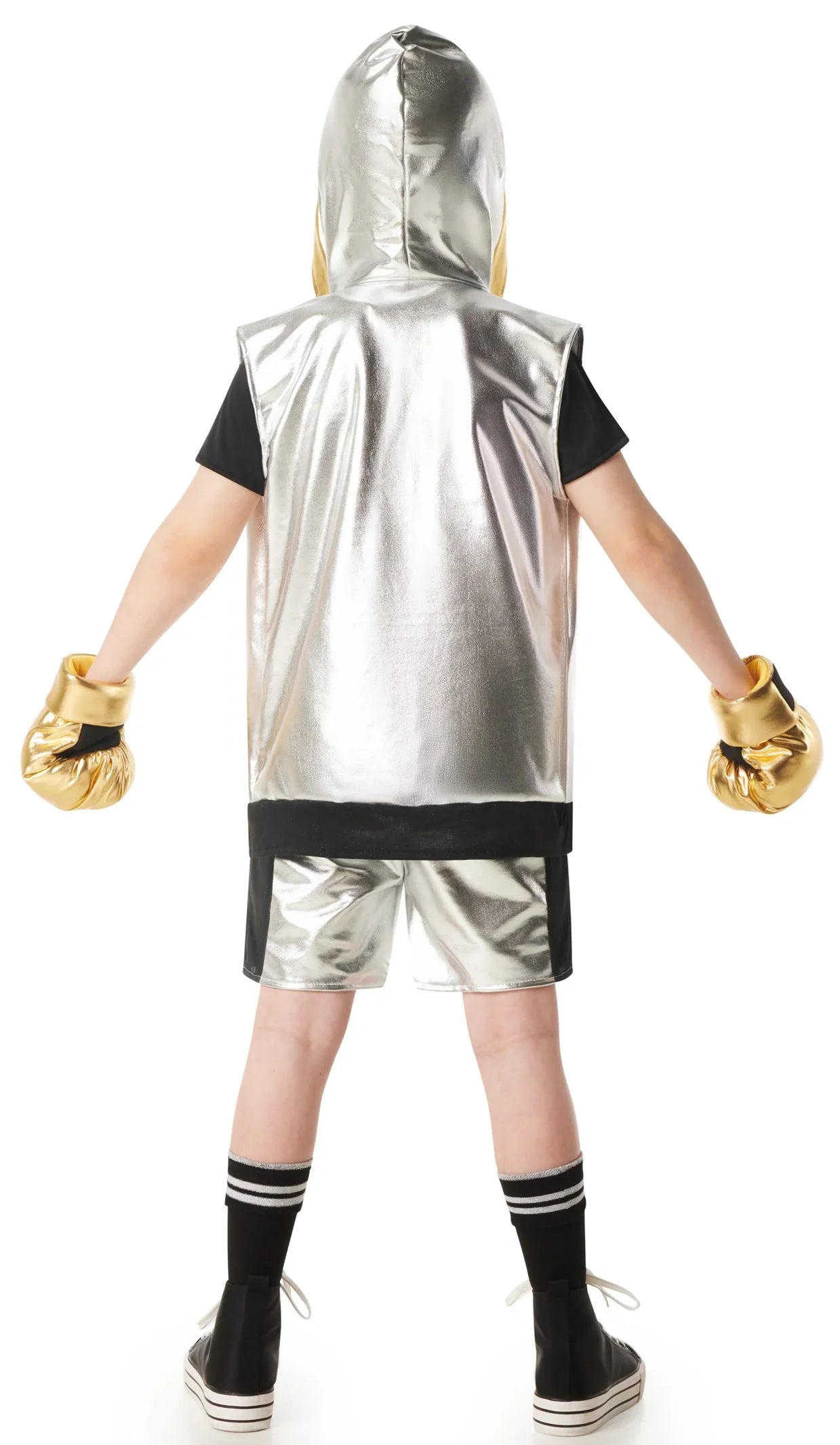 Disfraz de Boxeador Plateado Infantil Boxeadores Kimokawaii