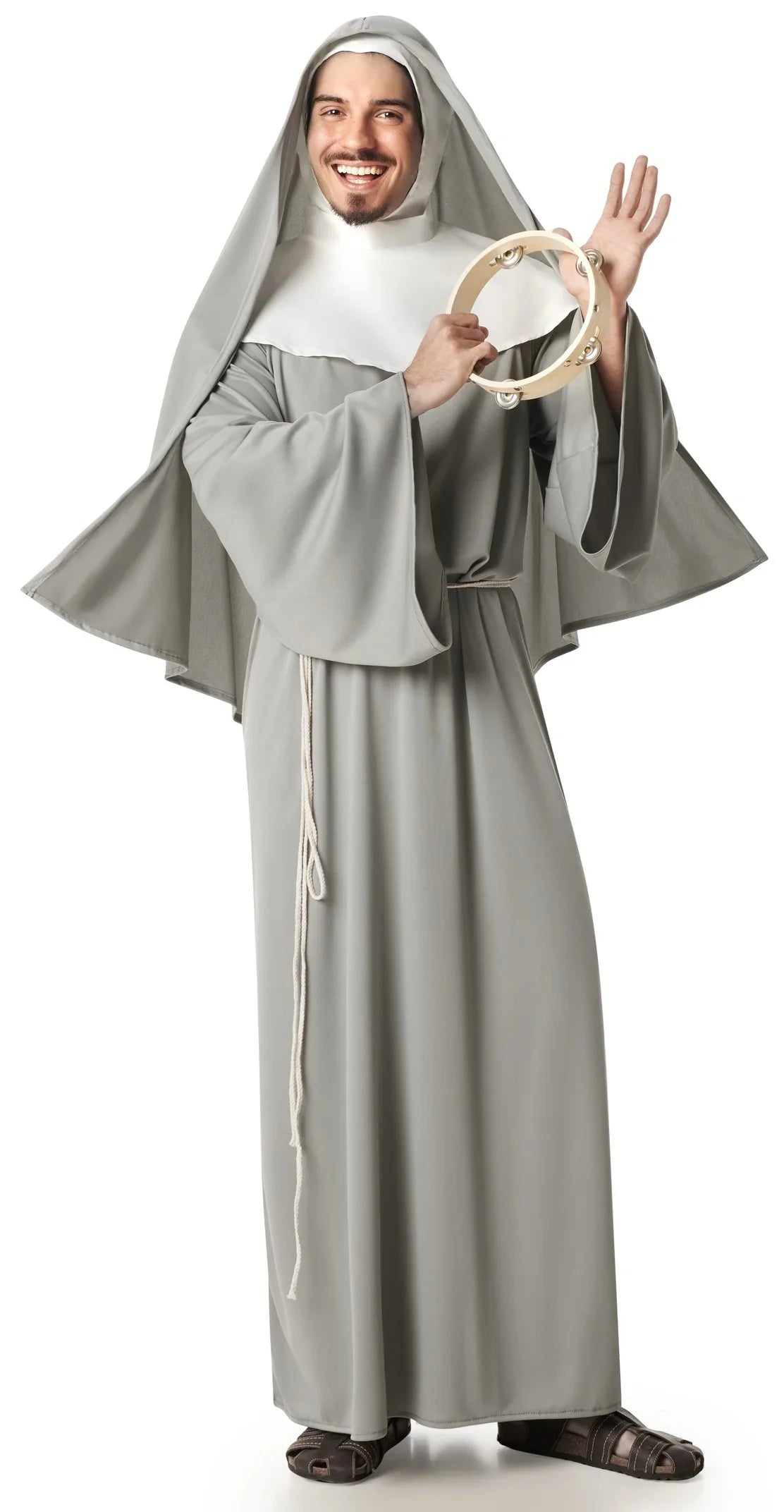 Disfraz de Monja Terrorífica Gris para Hombre Monjas Kimokawaii