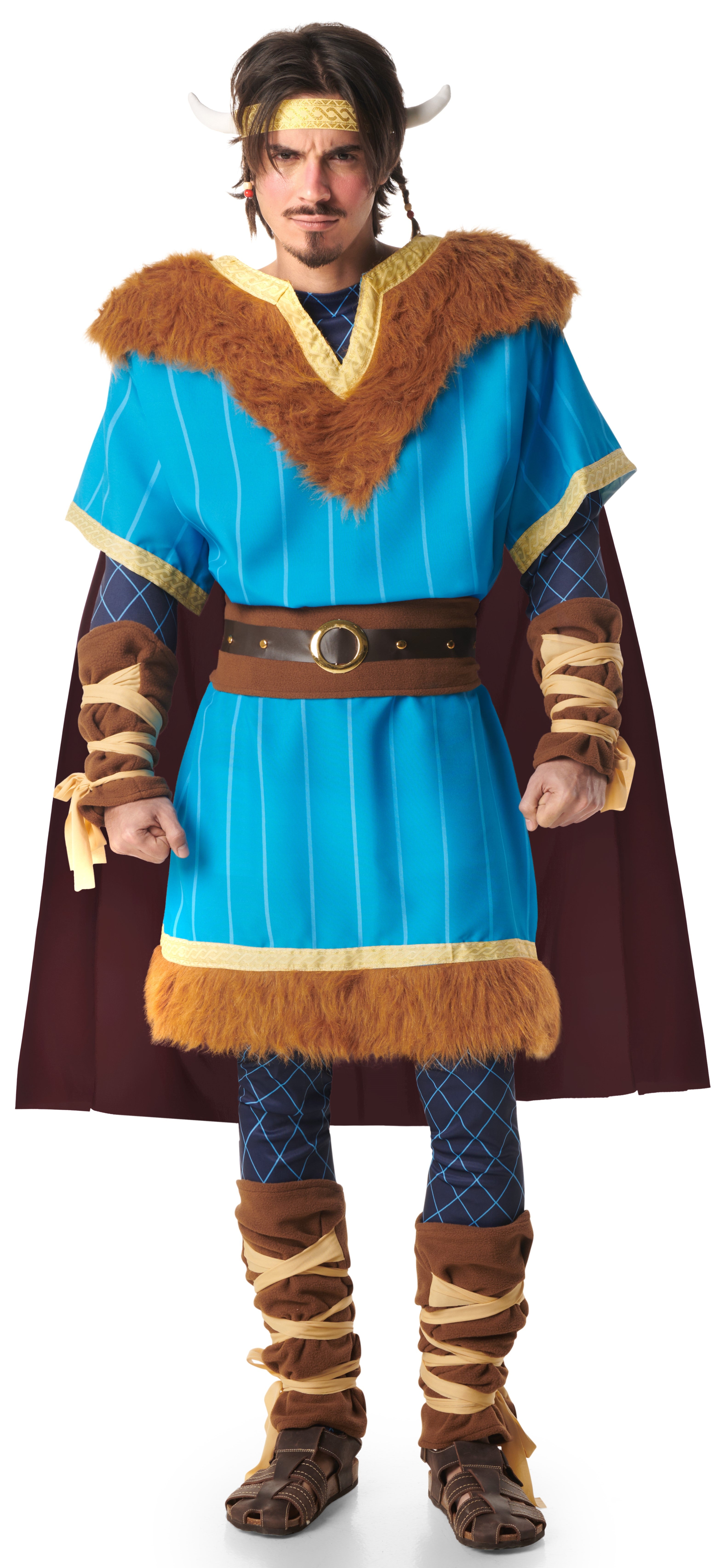 Disfraz de Vikingo Azul para Hombre Vikingos Kimokawaii