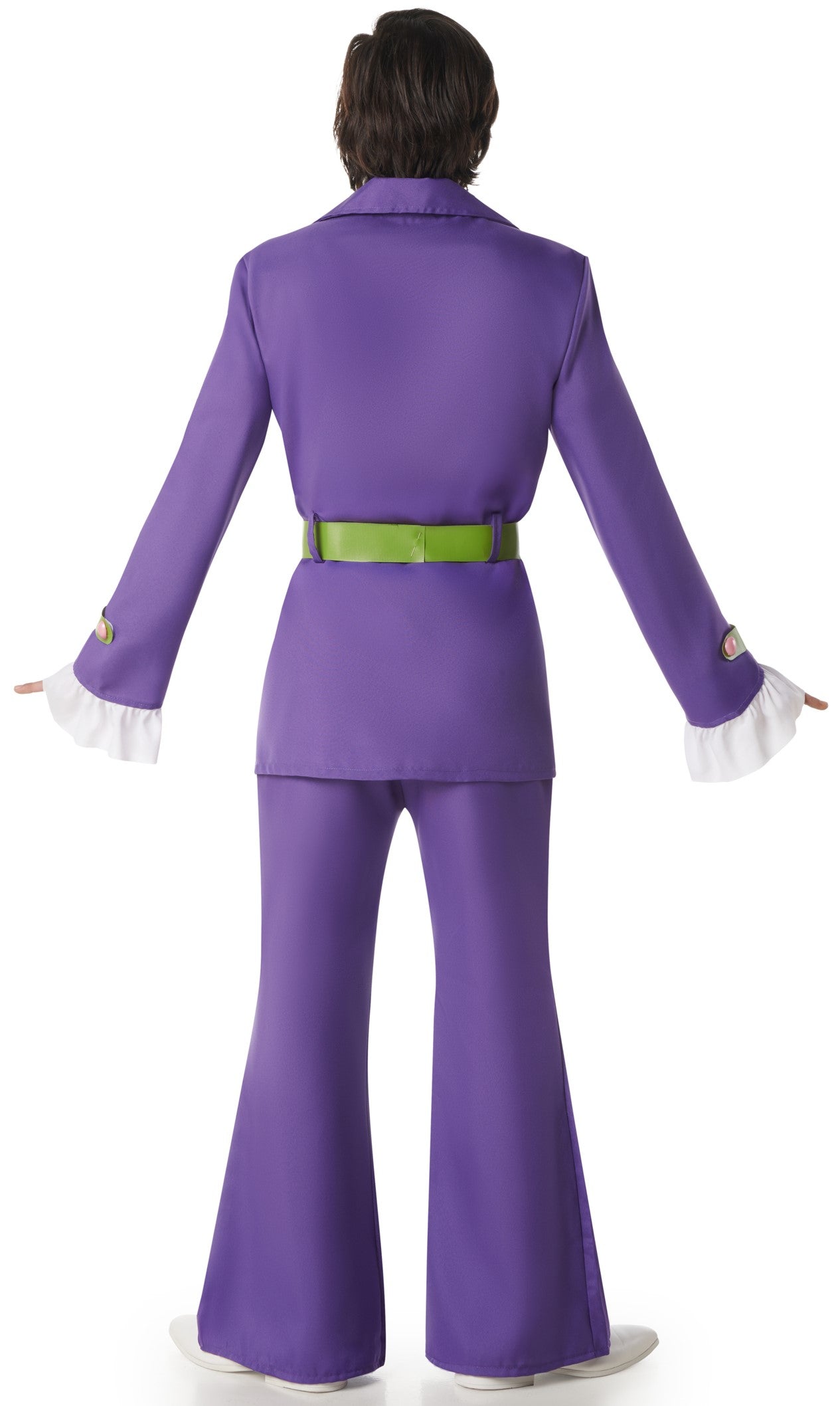 Disfraz de Austin Powers Años 70 Lila para Hombre Años 70 Kimokawaii