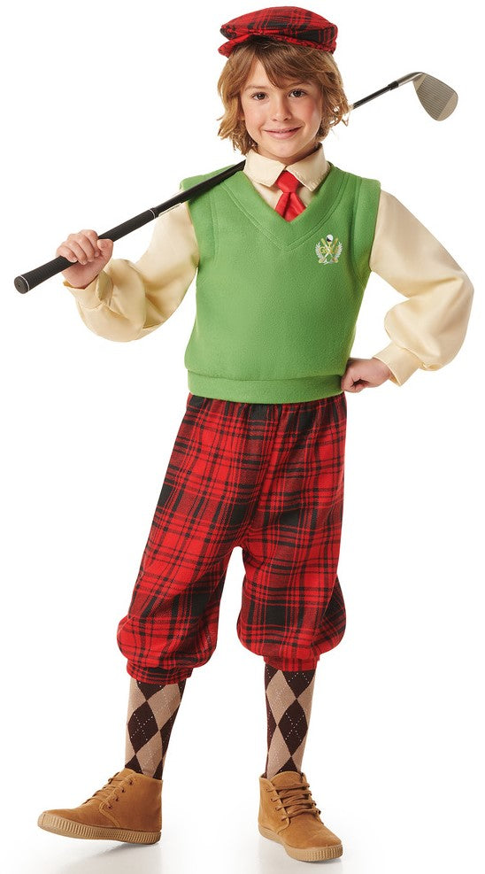 Disfraz de Jugador de Golf Clásico para Niño Deportistas y Animadoras Infantiles Kimokawaii