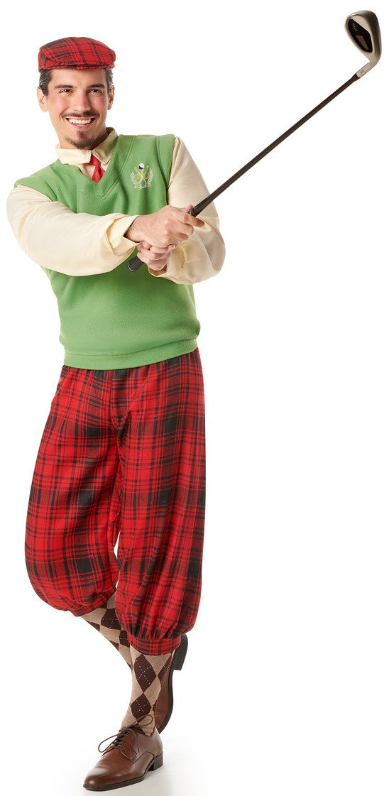 Disfraz de Jugador de Golf Clásico para Hombre Deportes y Animadoras Kimokawaii