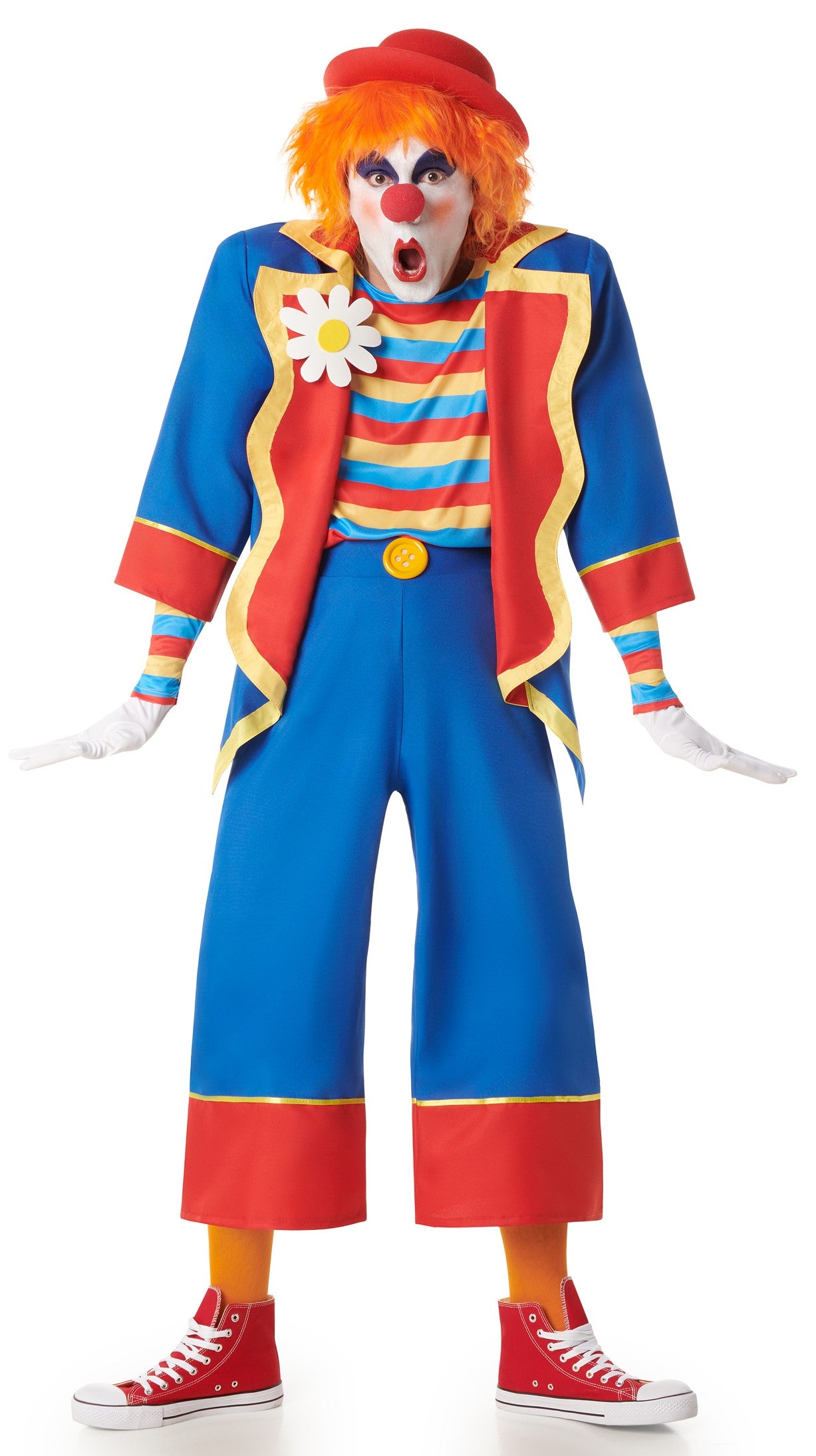 Costumi da Coppia da Clown Multicolore con Giacca