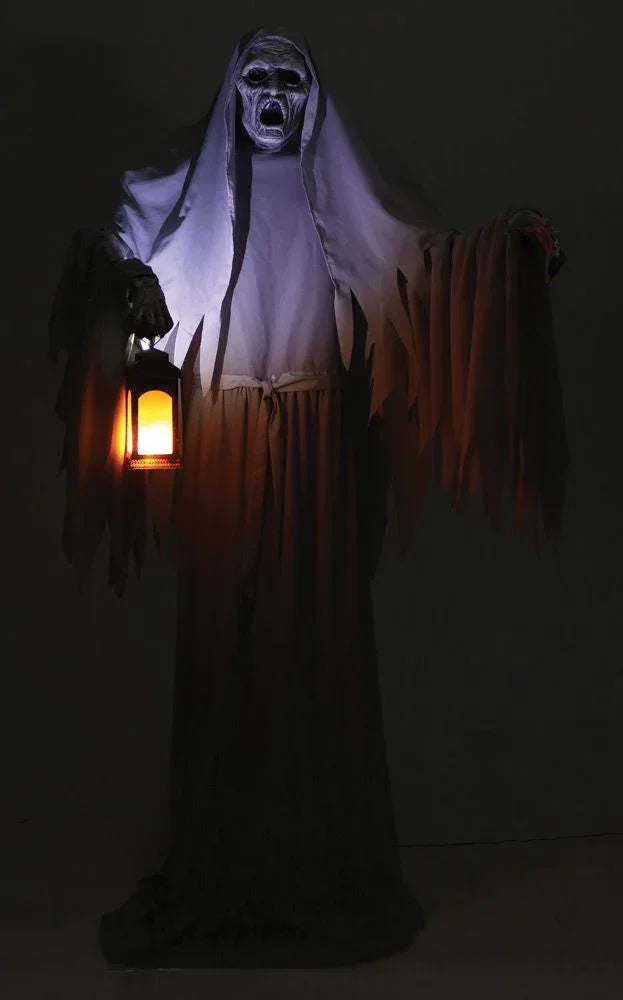 Fantasma Terrorífico con Movimiento, Luz y Sonido Decoración Halloween Palmer