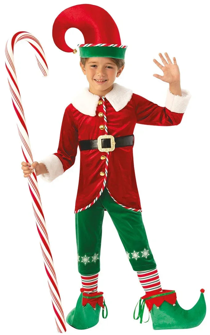 Disfraz de Elfo Navideño Elegante para Niño Elfos Navideños Rubies
