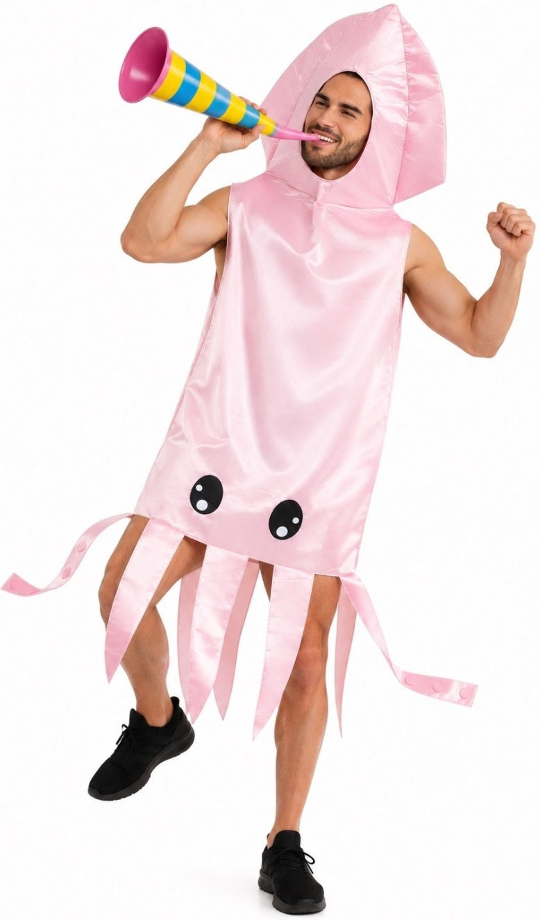 Costume di Calamaro Rosa per Adulto