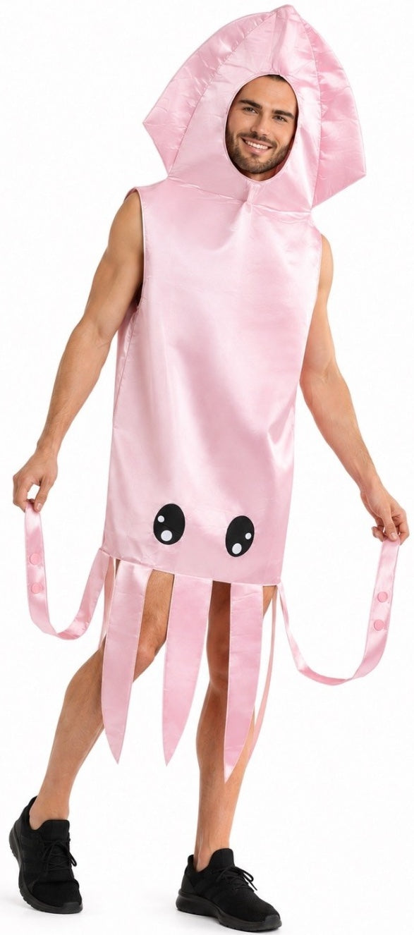 Costume di Calamaro Rosa per Adulto