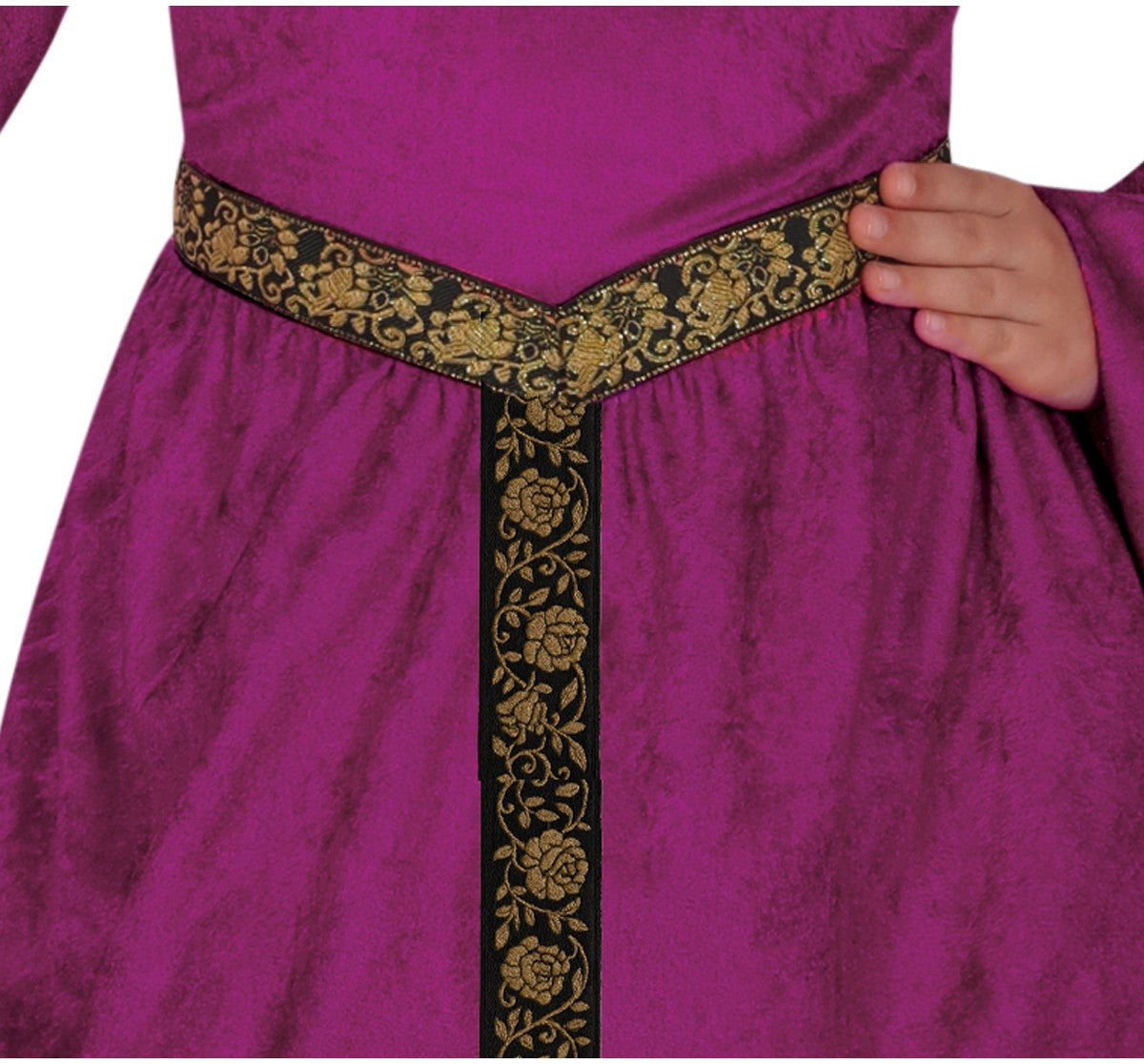 Costume da Principessa Medievale in Velluto per Bambina