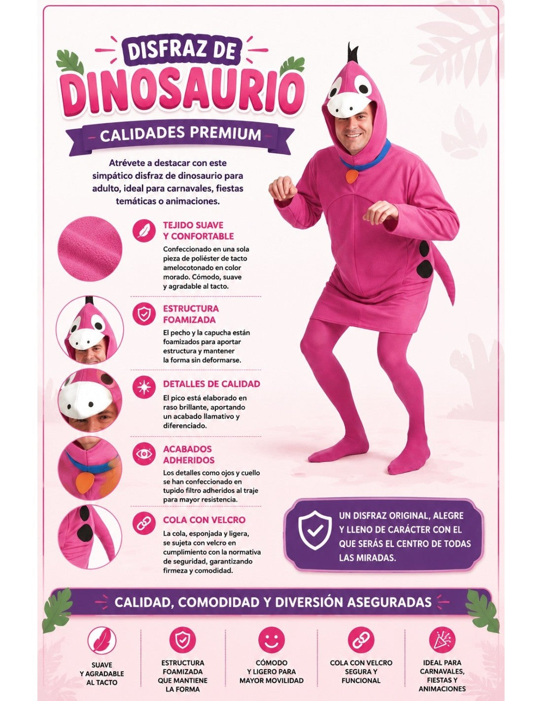 Costume da Dino dei Flintstones per Adulto