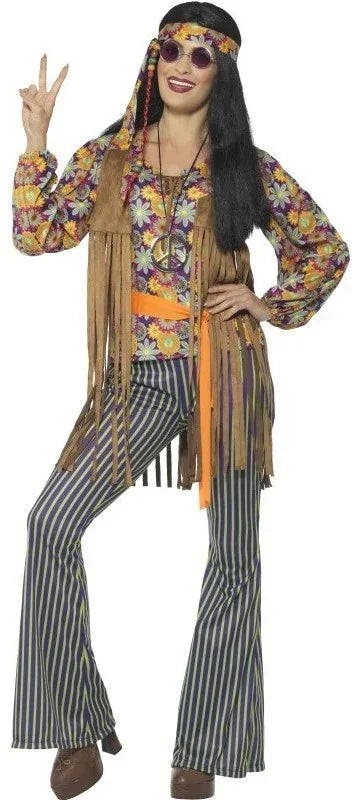 Disfraces en Pareja de Hippies con Chaleco Hippies Disfraces Simon