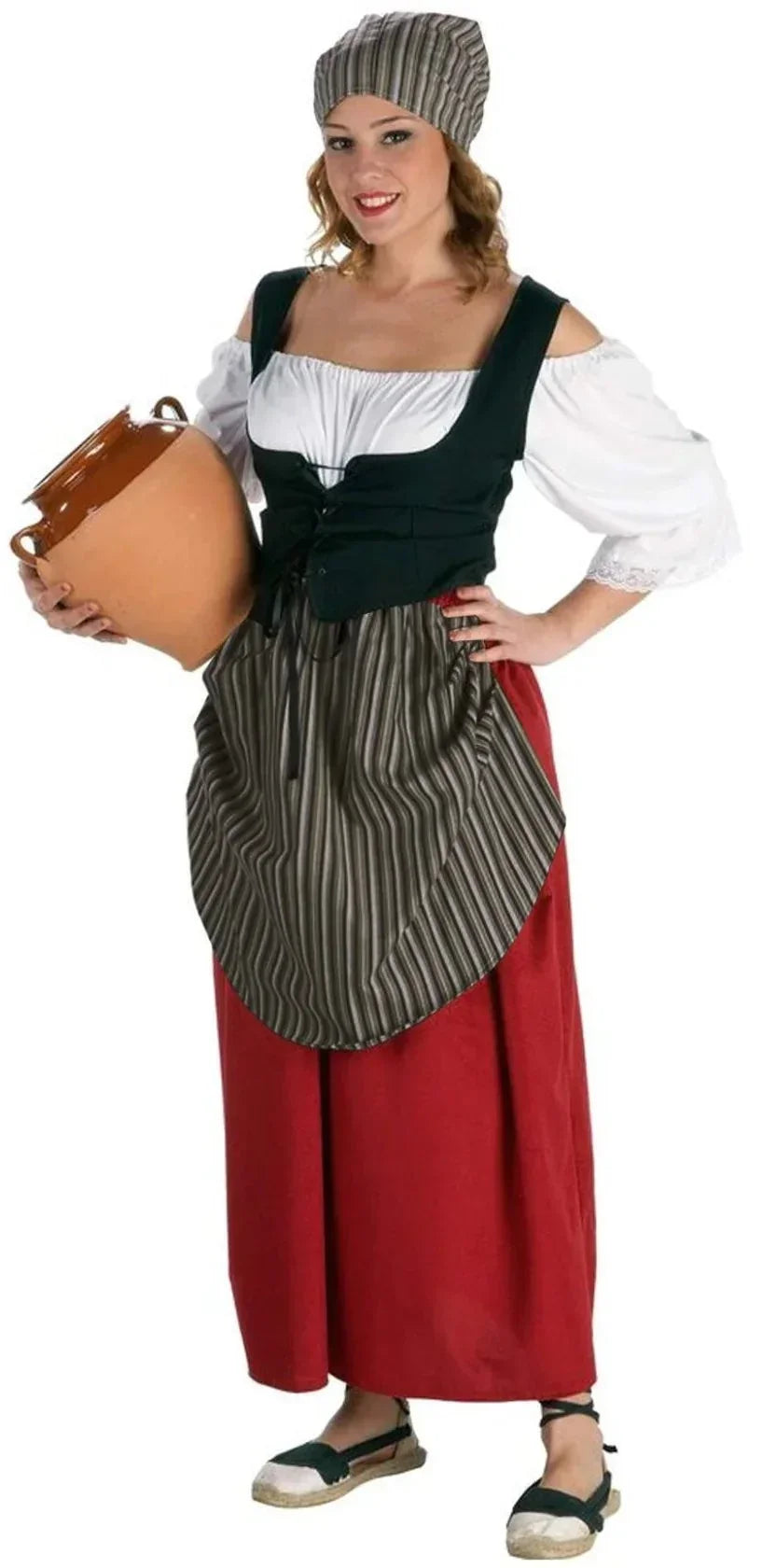 Disfraz de Mesonera Medieval para Mujer Taberneras y Campesinas Medievales El Rey del Carnaval