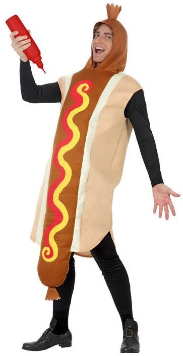 Costumi in Coppia di Hot Dog e Bottiglia di Ketchup