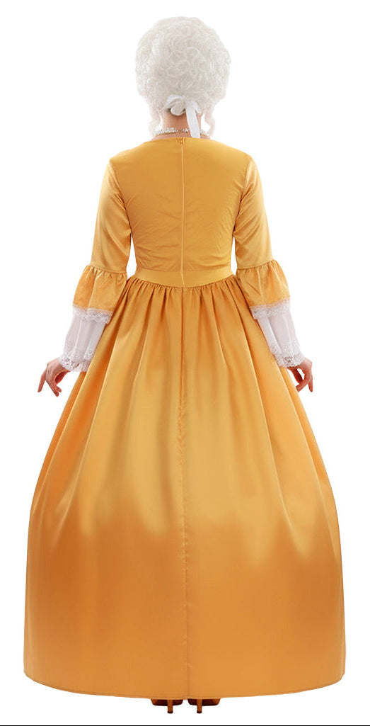Costume Maria Antonietta in Colore Dorato per Donna