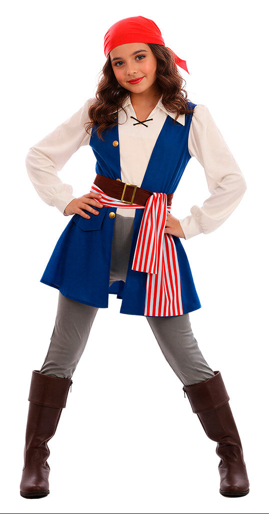 Costume Pirata Jackeline per Bambina