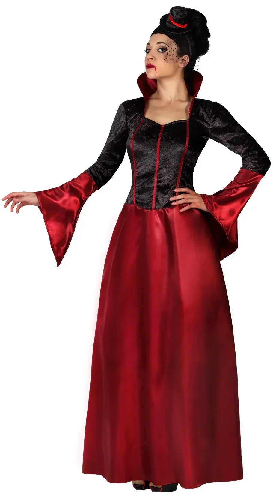 Disfraz de Vampiresa Estilosa para Mujer Vampiros y vampiresas Atosa
