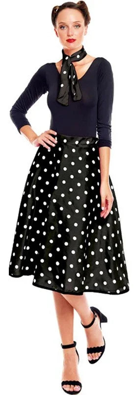 Disfraces para Grupo de Años 50 con Falda de Lunares Grease - Años 40 y 50 Disfraces Simon