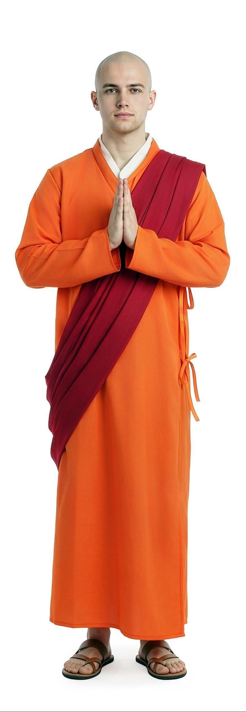 Costume monaco shaolin per uomo
