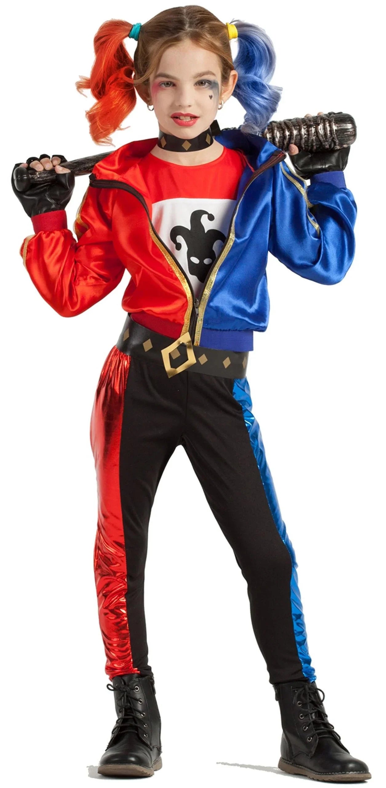 Disfraces para Grupo de Joker Elegante y Harley Villana Superhéroe Disfraces Simon