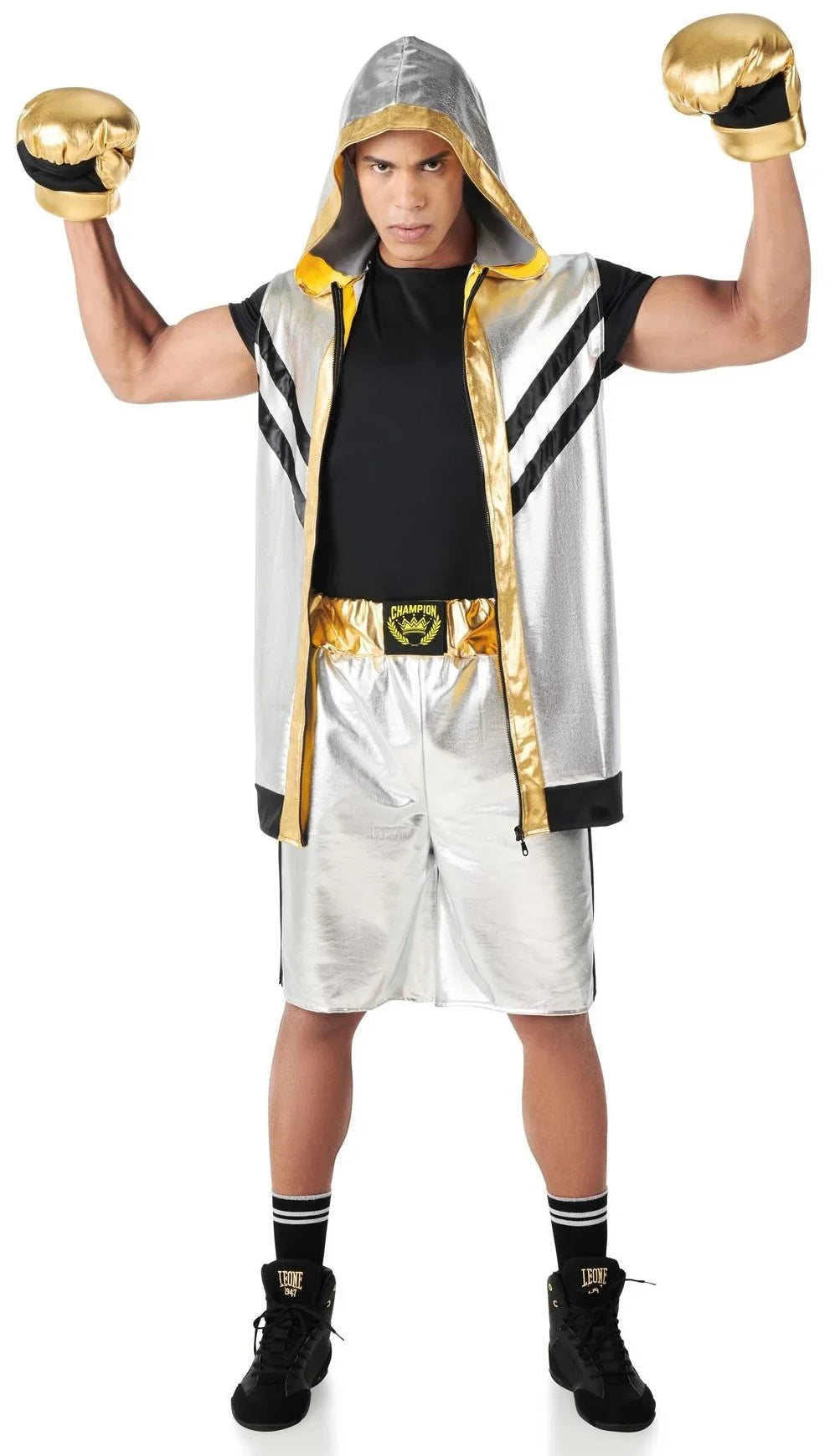 Disfraces en Pareja de Boxeadores Plateados Boxeadores Disfraces Simon