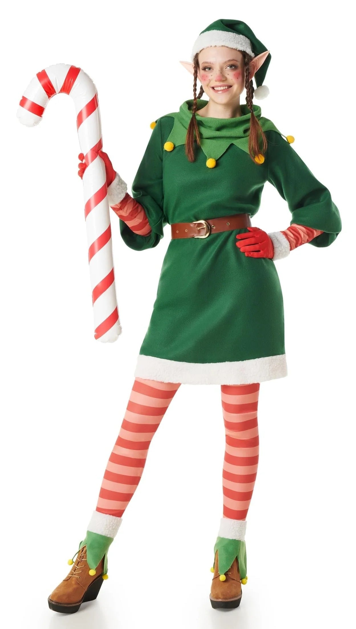 Disfraces en Pareja de Elfos Dulces Navideños