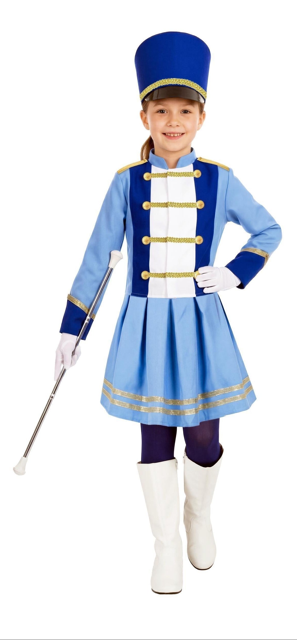 Costume Majorette Blu per Bambina
