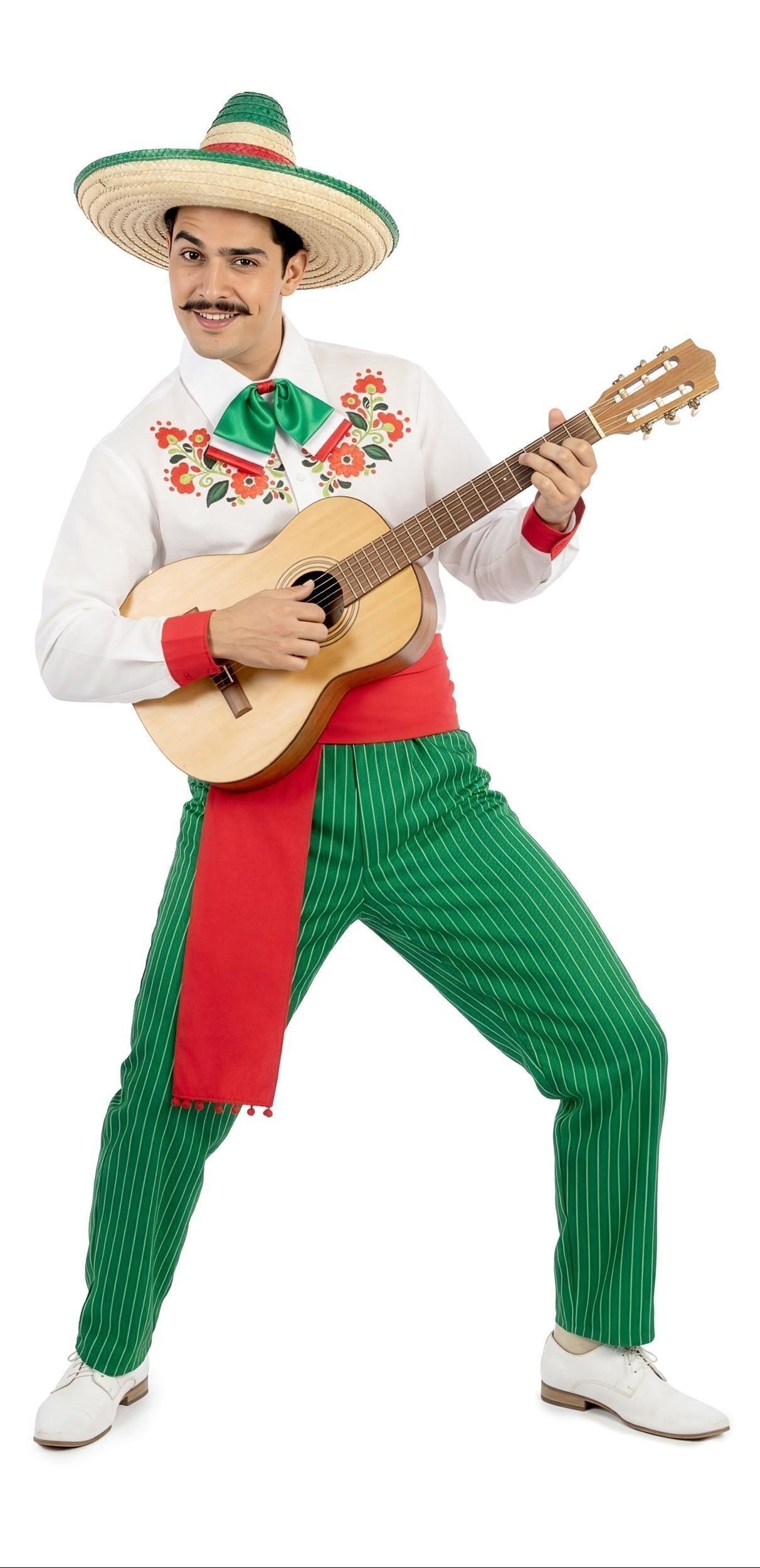 Costume messicano di colore verde per uomo