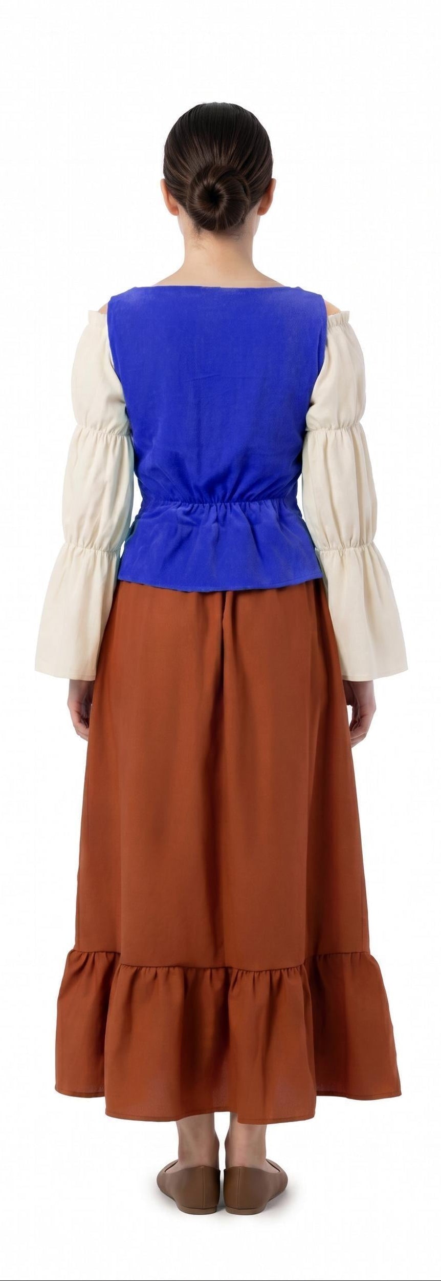 Costume da Cameriera Medievale con Grembiule per Donna