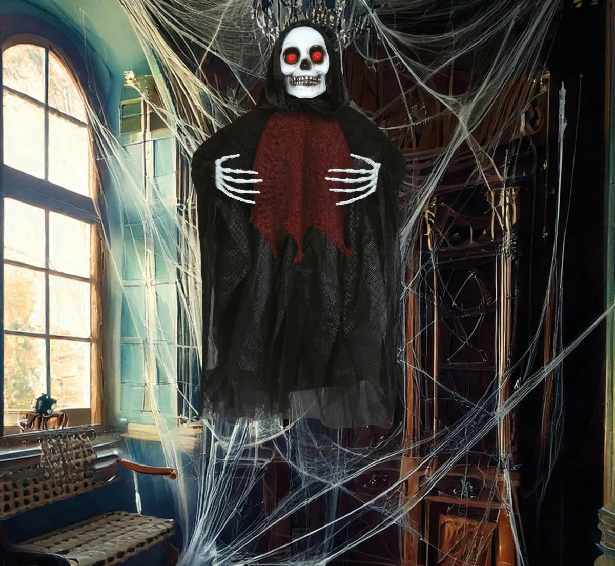 Scheletro con Luce e Movimento di 60cm