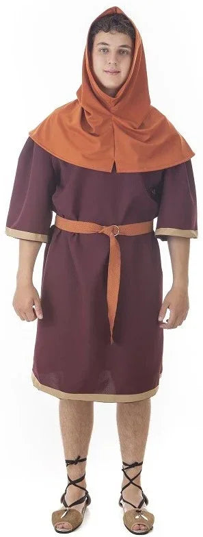 Disfraz de Campesino Medieval con Capucha para Hombre Campesinos y Posaderos Medievales Llopis