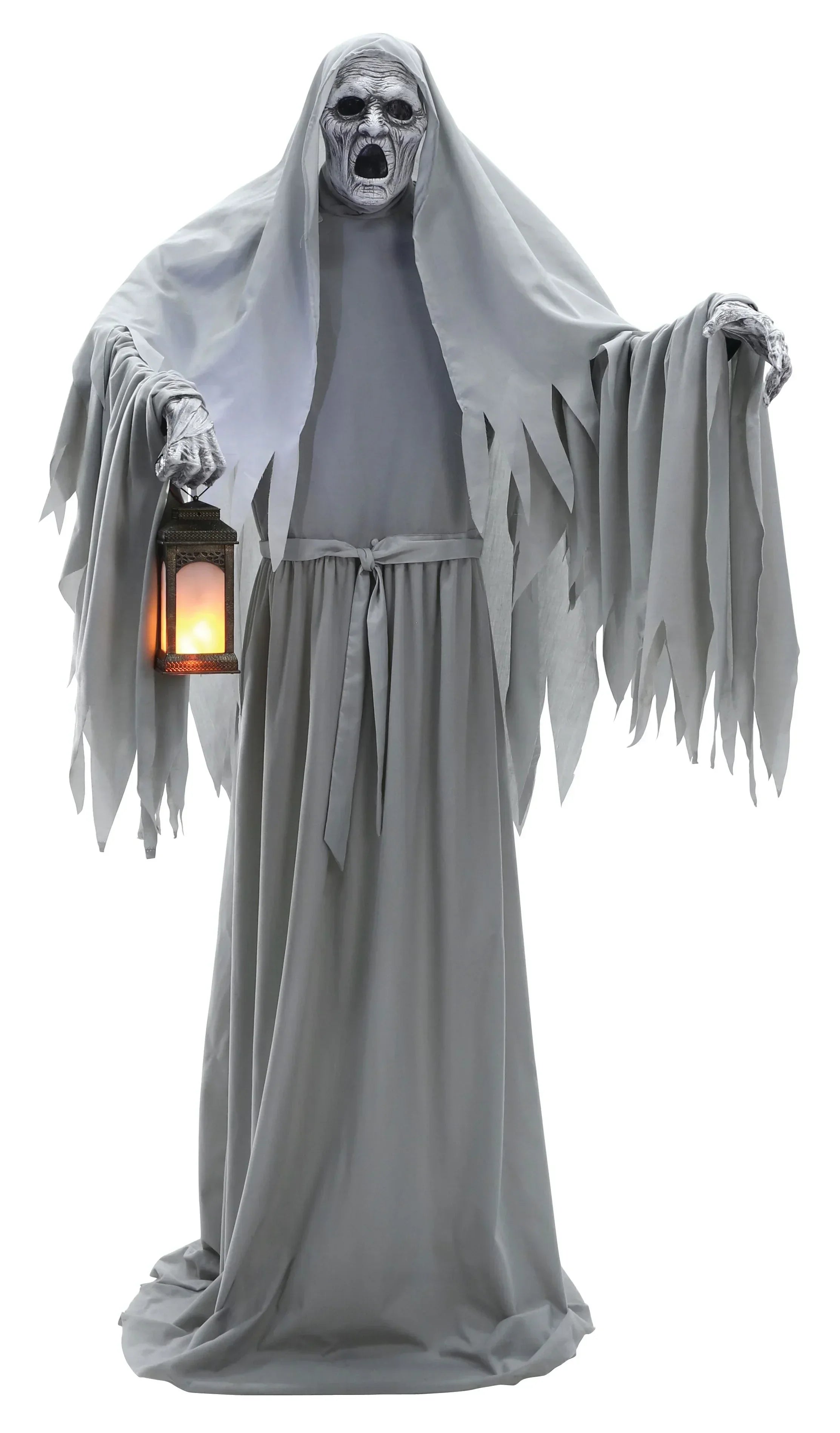 Fantasma Terrorífico con Movimiento, Luz y Sonido Decoración Halloween Palmer